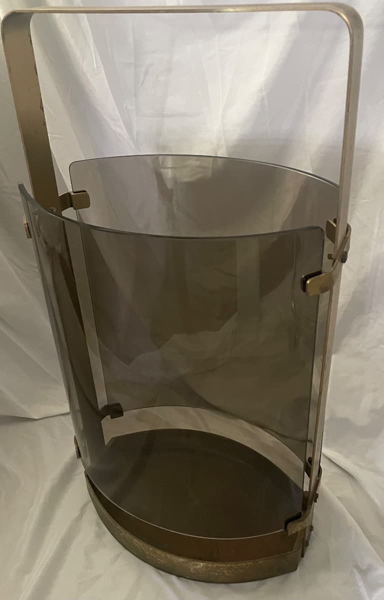 Max Ingrand-Italian 1960's Smokey Glass Umbrella Stand photo 2