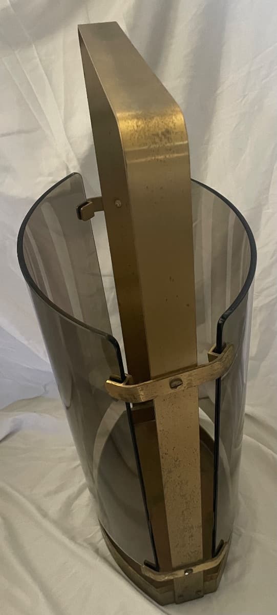 Max Ingrand-Italian 1960's Smokey Glass Umbrella Stand photo 4